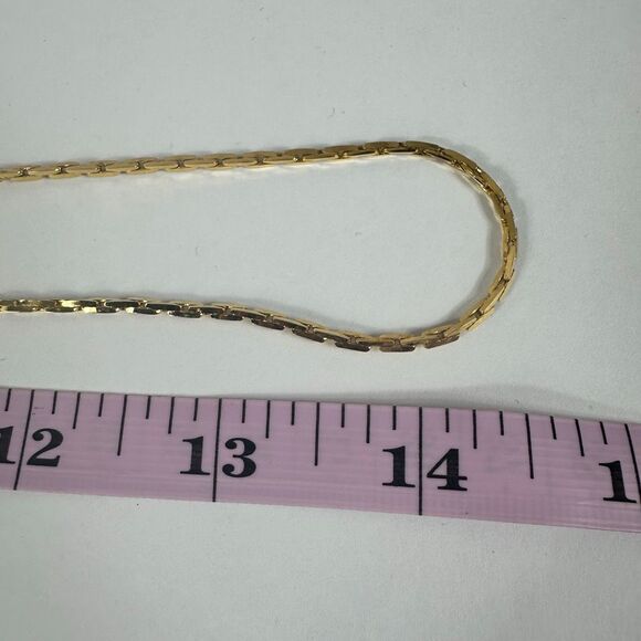 Givenchy Vintage Long Snake Chain Simple Gold Tone Necklace 29” - Picture 7 of 9